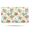 thumbnail image 1 of Pioneer Flower Floral Print Pattern Bathroom Rugs Mat, Non Slip Microfiber Bathroom Rug with Rubber Backing, Soft Mats for Bathroom Floor Tub Shower, 17"x30", 1 of 5