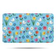 thumbnail image 1 of Pioneer Flower Floral Print Pattern Bathroom Rugs Mat, Non Slip Microfiber Bathroom Rug with Rubber Backing, Soft Mats for Bathroom Floor Tub Shower, 17"x30", 1 of 5