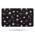 thumbnail image 1 of Pioneer Flower Floral Print Pattern Bathroom Rugs Mat, Non Slip Microfiber Bathroom Rug with Rubber Backing, Soft Mats for Bathroom Floor Tub Shower, 17"x30", 1 of 5