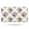 thumbnail image 1 of Pioneer Flower Floral Print Pattern Bathroom Rugs Mat, Non Slip Microfiber Bathroom Rug with Rubber Backing, Soft Mats for Bathroom Floor Tub Shower, 17"x30", 1 of 5