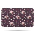 thumbnail image 1 of Pioneer Flower Floral Print Pattern Bathroom Rugs Mat, Non Slip Microfiber Bathroom Rug with Rubber Backing, Soft Mats for Bathroom Floor Tub Shower, 17"x30", 1 of 5