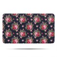 thumbnail image 1 of Pioneer Flower Floral Print Pattern Bathroom Rugs Mat, Non Slip Microfiber Bathroom Rug with Rubber Backing, Soft Mats for Bathroom Floor Tub Shower, 17"x30", 1 of 5