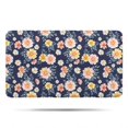 thumbnail image 1 of Pioneer Flower Floral Print Pattern Bathroom Rugs Mat, Non Slip Microfiber Bathroom Rug with Rubber Backing, Soft Mats for Bathroom Floor Tub Shower, 17"x30", 1 of 5