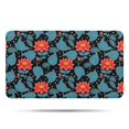 thumbnail image 1 of Pioneer Flower Floral Print Pattern Bathroom Rugs Mat, Non Slip Microfiber Bathroom Rug with Rubber Backing, Soft Mats for Bathroom Floor Tub Shower, 17"x30", 1 of 5