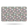 thumbnail image 1 of Pioneer Flower Floral Print Pattern Bathroom Rugs Mat, Non Slip Microfiber Bathroom Rug with Rubber Backing, Soft Mats for Bathroom Floor Tub Shower, 17"x30", 1 of 5