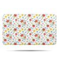 thumbnail image 1 of Pioneer Flower Floral Print Pattern Bathroom Rugs Mat, Non Slip Microfiber Bathroom Rug with Rubber Backing, Soft Mats for Bathroom Floor Tub Shower, 17"x30", 1 of 5