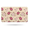 thumbnail image 1 of Pioneer Flower Floral Print Pattern Bathroom Rugs Mat, Non Slip Microfiber Bathroom Rug with Rubber Backing, Soft Mats for Bathroom Floor Tub Shower, 17"x30", 1 of 5