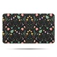 thumbnail image 1 of Pioneer Flower Floral Print Pattern Bathroom Rugs Mat, Non Slip Microfiber Bathroom Rug with Rubber Backing, Soft Mats for Bathroom Floor Tub Shower, 17"x30", 1 of 5