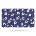 thumbnail image 1 of Pioneer Flower Floral Print Pattern Bathroom Rugs Mat, Non Slip Microfiber Bathroom Rug with Rubber Backing, Soft Mats for Bathroom Floor Tub Shower, 17"x30", 1 of 5