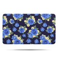 thumbnail image 1 of Pioneer Flower Floral Print Pattern Bathroom Rugs Mat, Non Slip Microfiber Bathroom Rug with Rubber Backing, Soft Mats for Bathroom Floor Tub Shower, 17"x30", 1 of 5