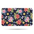 thumbnail image 1 of Pioneer Flower Floral Print Pattern Bathroom Rugs Mat, Non Slip Microfiber Bathroom Rug with Rubber Backing, Soft Mats for Bathroom Floor Tub Shower, 17"x30", 1 of 5