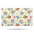 thumbnail image 1 of Pioneer Flower Floral Print Pattern Bathroom Rugs Mat, Non Slip Microfiber Bathroom Rug with Rubber Backing, Soft Mats for Bathroom Floor Tub Shower, 17"x30", 1 of 5
