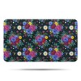 thumbnail image 1 of Pioneer Flower Floral Print Pattern Bathroom Rugs Mat, Non Slip Microfiber Bathroom Rug with Rubber Backing, Soft Mats for Bathroom Floor Tub Shower, 17"x30", 1 of 5