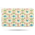 thumbnail image 1 of Pioneer Flower Floral Print Pattern Bathroom Rugs Mat, Non Slip Microfiber Bathroom Rug with Rubber Backing, Soft Mats for Bathroom Floor Tub Shower, 17"x30", 1 of 5