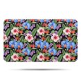 thumbnail image 1 of Pioneer Flower Floral Print Pattern Bathroom Rugs Mat, Non Slip Microfiber Bathroom Rug with Rubber Backing, Soft Mats for Bathroom Floor Tub Shower, 17"x30", 1 of 5
