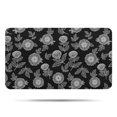 thumbnail image 1 of Pioneer Flower Floral Print Pattern Bathroom Rugs Mat, Non Slip Microfiber Bathroom Rug with Rubber Backing, Soft Mats for Bathroom Floor Tub Shower, 17"x30", 1 of 5