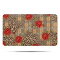 thumbnail image 1 of Pioneer Flower Floral Print Pattern Bathroom Rugs Mat, Non Slip Microfiber Bathroom Rug with Rubber Backing, Soft Mats for Bathroom Floor Tub Shower, 17"x30", 1 of 5