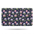 thumbnail image 1 of Pioneer Flower Floral Print Pattern Bathroom Rugs Mat, Non Slip Microfiber Bathroom Rug with Rubber Backing, Soft Mats for Bathroom Floor Tub Shower, 17"x30", 1 of 5