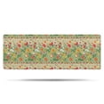thumbnail image 1 of Pioneer Flower Floral Print Pattern Bathroom Rugs Mat, Non Slip Microfiber Bathroom Rug with Rubber Backing, Soft Mats for Bathroom Floor Tub Shower, 17"x47", 1 of 5