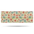 thumbnail image 1 of Pioneer Flower Floral Print Pattern Bathroom Rugs Mat, Non Slip Microfiber Bathroom Rug with Rubber Backing, Soft Mats for Bathroom Floor Tub Shower, 17"x47", 1 of 5