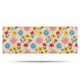 thumbnail image 1 of Pioneer Flower Floral Print Pattern Bathroom Rugs Mat, Non Slip Microfiber Bathroom Rug with Rubber Backing, Soft Mats for Bathroom Floor Tub Shower, 17"x47", 1 of 5