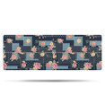thumbnail image 1 of Pioneer Flower Floral Print Pattern Bathroom Rugs Mat, Non Slip Microfiber Bathroom Rug with Rubber Backing, Soft Mats for Bathroom Floor Tub Shower, 17"x47", 1 of 5