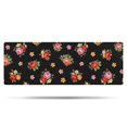 thumbnail image 1 of Pioneer Flower Floral Print Pattern Bathroom Rugs Mat, Non Slip Microfiber Bathroom Rug with Rubber Backing, Soft Mats for Bathroom Floor Tub Shower, 17"x47", 1 of 5