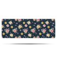 thumbnail image 1 of Pioneer Flower Floral Print Pattern Bathroom Rugs Mat, Non Slip Microfiber Bathroom Rug with Rubber Backing, Soft Mats for Bathroom Floor Tub Shower, 17"x47", 1 of 5
