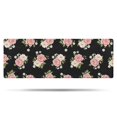 thumbnail image 1 of Pioneer Flower Floral Print Pattern Bathroom Rugs Mat, Non Slip Microfiber Bathroom Rug with Rubber Backing, Soft Mats for Bathroom Floor Tub Shower, 17"x47", 1 of 5