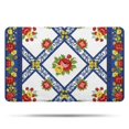 thumbnail image 1 of Pioneer Flower Floral Print Pattern Bathroom Rugs Mat, Non Slip Microfiber Bathroom Rug with Rubber Backing, Soft Mats for Bathroom Floor Tub Shower, 20"x32", 1 of 5