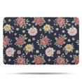 thumbnail image 1 of Pioneer Flower Floral Print Pattern Bathroom Rugs Mat, Non Slip Microfiber Bathroom Rug with Rubber Backing, Soft Mats for Bathroom Floor Tub Shower, 20"x32", 1 of 5