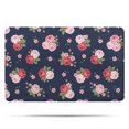 thumbnail image 1 of Pioneer Flower Floral Print Pattern Bathroom Rugs Mat, Non Slip Microfiber Bathroom Rug with Rubber Backing, Soft Mats for Bathroom Floor Tub Shower, 20"x32", 1 of 5