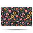 thumbnail image 1 of Pioneer Flower Floral Print Pattern Bathroom Rugs Mat, Non Slip Microfiber Bathroom Rug with Rubber Backing, Soft Mats for Bathroom Floor Tub Shower, 20"x32", 1 of 5