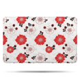 thumbnail image 1 of Pioneer Flower Floral Print Pattern Bathroom Rugs Mat, Non Slip Microfiber Bathroom Rug with Rubber Backing, Soft Mats for Bathroom Floor Tub Shower, 20"x32", 1 of 5