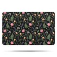 thumbnail image 1 of Pioneer Flower Floral Print Pattern Bathroom Rugs Mat, Non Slip Microfiber Bathroom Rug with Rubber Backing, Soft Mats for Bathroom Floor Tub Shower, 20"x32", 1 of 5