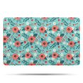 thumbnail image 1 of Pioneer Flower Floral Print Pattern Bathroom Rugs Mat, Non Slip Microfiber Bathroom Rug with Rubber Backing, Soft Mats for Bathroom Floor Tub Shower, 20"x32", 1 of 5