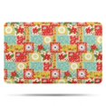 thumbnail image 1 of Pioneer Flower Floral Print Pattern Bathroom Rugs Mat, Non Slip Microfiber Bathroom Rug with Rubber Backing, Soft Mats for Bathroom Floor Tub Shower, 20"x32", 1 of 2