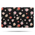 thumbnail image 1 of Pioneer Flower Floral Print Pattern Bathroom Rugs Mat, Non Slip Microfiber Bathroom Rug with Rubber Backing, Soft Mats for Bathroom Floor Tub Shower, 20"x32", 1 of 5