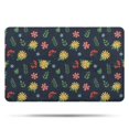thumbnail image 1 of Pioneer Flower Floral Print Pattern Bathroom Rugs Mat, Non Slip Microfiber Bathroom Rug with Rubber Backing, Soft Mats for Bathroom Floor Tub Shower, 20"x32", 1 of 5