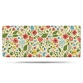 thumbnail image 1 of Pioneer Flower Floral Print Pattern Bathroom Rugs Mat, Non Slip Microfiber Bathroom Rug with Rubber Backing, Soft Mats for Bathroom Floor Tub Shower, 24"x60", 1 of 5
