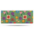 thumbnail image 1 of Pioneer Flower Floral Print Pattern Bathroom Rugs Mat, Non Slip Microfiber Bathroom Rug with Rubber Backing, Soft Mats for Bathroom Floor Tub Shower, 24"x60", 1 of 5