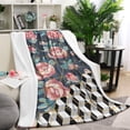 thumbnail image 1 of Pioneer Flower Floral Print Pattern Blanket,Comfortable Soft Flannel Throw Blanket,All Season,Warm Lightweight Blankets for Sofa Bed Couch Living Room Chair,40"x50", 1 of 4