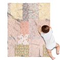 thumbnail image 1 of Pioneer Flower Floral Print Pattern Blanket,Comfortable Soft Flannel Throw Blanket,All Season,Warm Lightweight Blankets for Sofa Bed Couch Living Room Chair,30"x40", 1 of 4