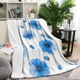 thumbnail image 1 of Pioneer Flower Floral Print Pattern Blanket,Comfortable Soft Flannel Throw Blanket,All Season,Warm Lightweight Blankets for Sofa Bed Couch Living Room Chair,60"x80", 1 of 4