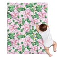 thumbnail image 1 of Pioneer Flower Floral Print Pattern Blanket,Comfortable Soft Flannel Throw Blanket,All Season,Warm Lightweight Blankets for Sofa Bed Couch Living Room Chair,30"x40", 1 of 4