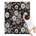 thumbnail image 1 of Pioneer Flower Floral Print Pattern Blanket,Comfortable Soft Flannel Throw Blanket,All Season,Warm Lightweight Blankets for Sofa Bed Couch Living Room Chair,30"x40", 1 of 4