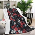 thumbnail image 1 of Pioneer Flower Floral Print Pattern Blanket,Comfortable Soft Flannel Throw Blanket,All Season,Warm Lightweight Blankets for Sofa Bed Couch Living Room Chair,60"x80", 1 of 4