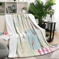 thumbnail image 1 of Pioneer Flower Floral Print Pattern Blanket,Comfortable Soft Flannel Throw Blanket,All Season,Warm Lightweight Blankets for Sofa Bed Couch Living Room Chair,50"x60", 1 of 4