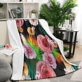 thumbnail image 1 of Pioneer Flower Floral Print Pattern Blanket,Comfortable Soft Flannel Throw Blanket,All Season,Warm Lightweight Blankets for Sofa Bed Couch Living Room Chair,50"x60", 1 of 4