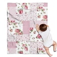 thumbnail image 1 of Pioneer Flower Floral Print Pattern Blanket,Comfortable Soft Lamb Wool Throw Blanket,All Season,Warm Lightweight Blankets for Sofa Bed Couch Living Room Chair,30"x40", 1 of 4
